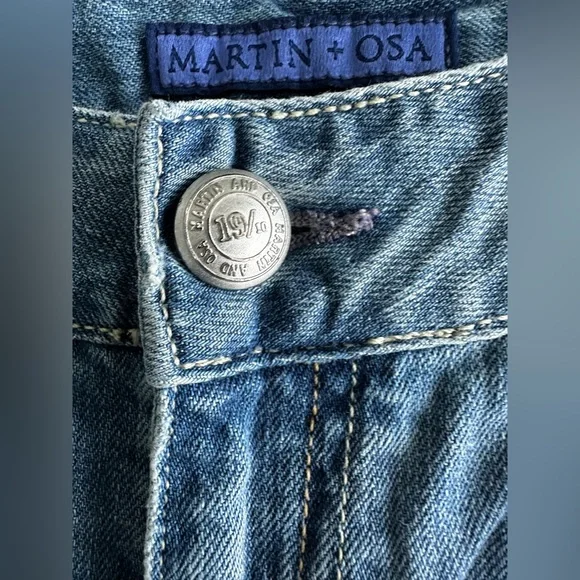 Martin + Osa boot cut light beach wash women jeans sz 32 Regular Brand New